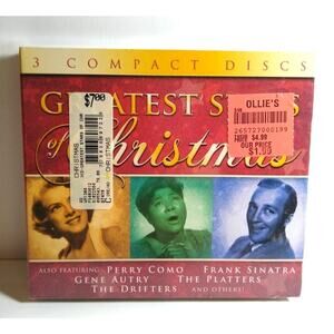 Bing Crosby Perry Como Frank Sinatra Gene Autry Greatest Stars Of Christmas 3 CD